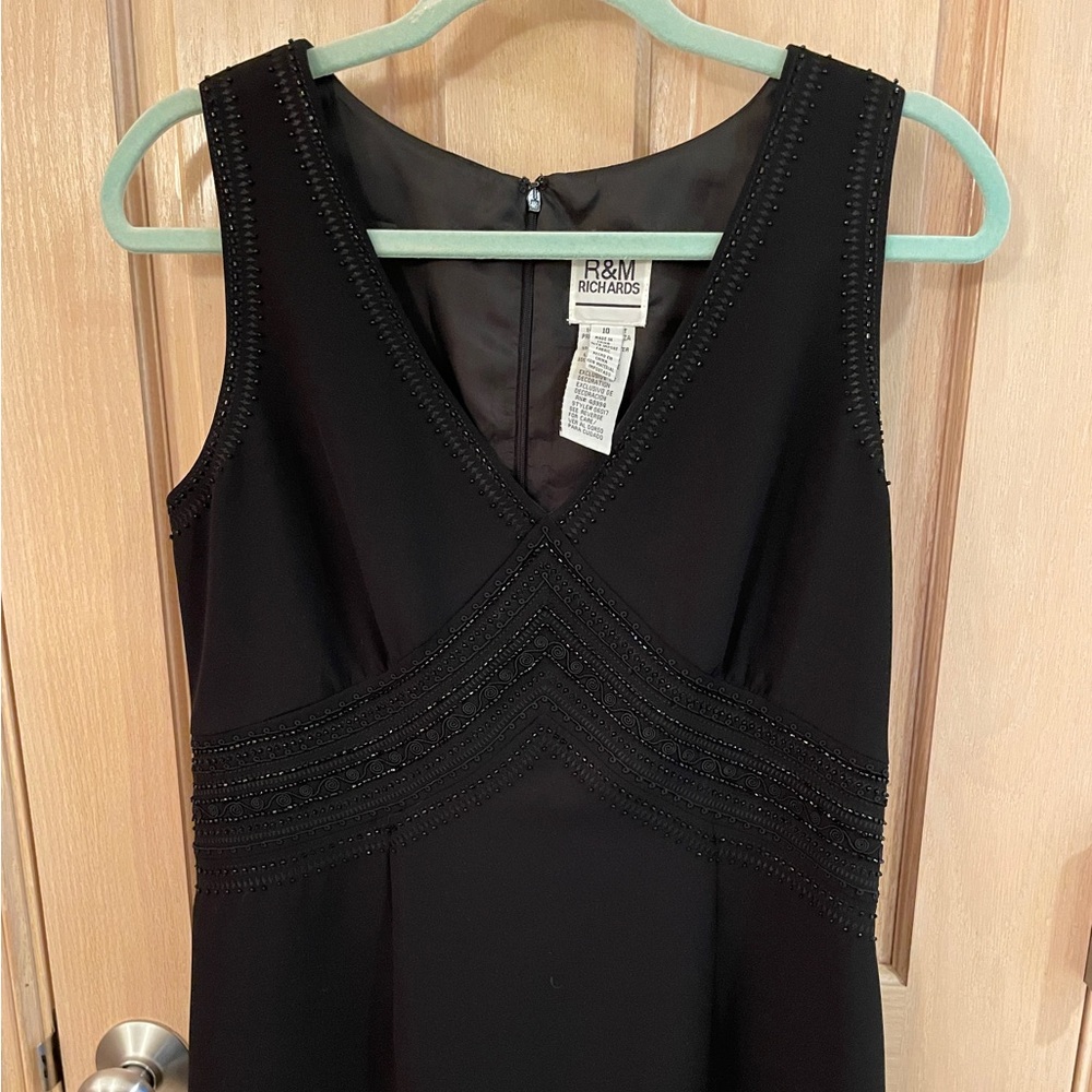 R & M Richards Lovely Vintage Midi Beaded Dress Sz 10